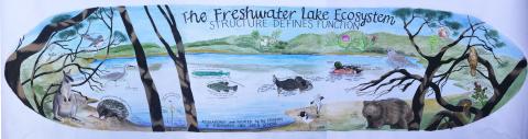 Freshwater lake sign detail