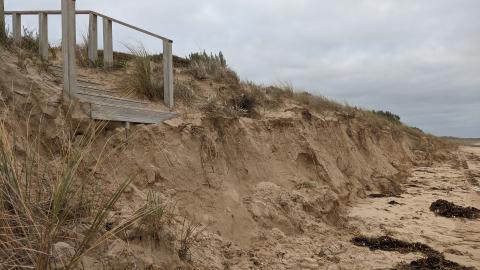 view of dunes' erosion