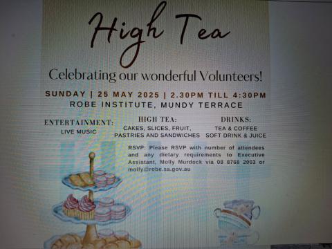 Robe Council High Tea