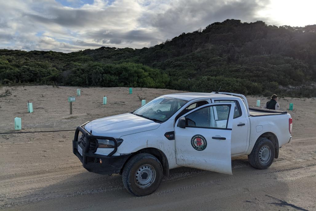 ranger car by reveg site