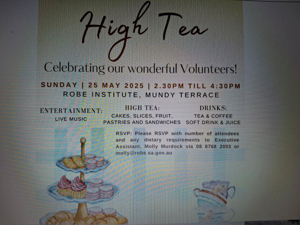 Robe Council High Tea